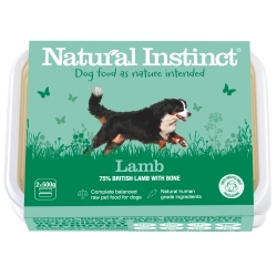 Natural Instinct Natural Lamb Dog 2 X 500g Frozen